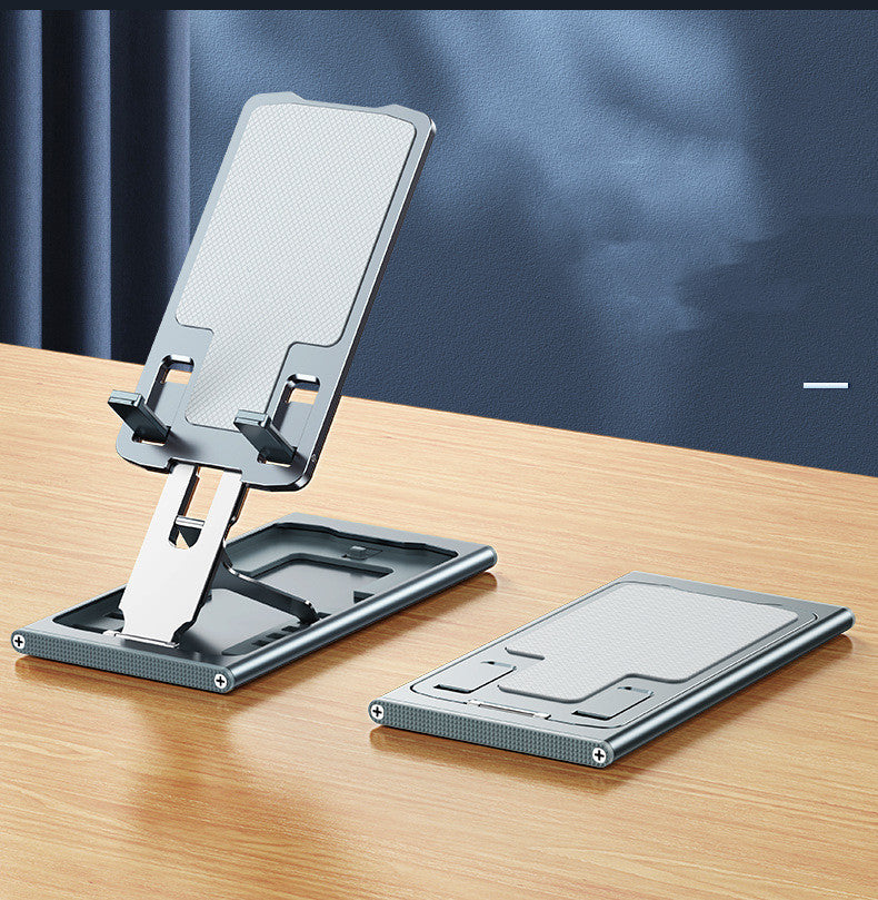 Premium Foldable Aluminum Phone Stand for Desk & On-the-Go Travel