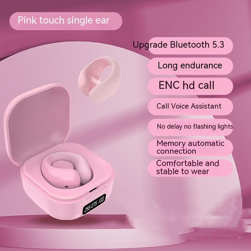 Wireless Ear Clip Earbuds with LED Display for Sale