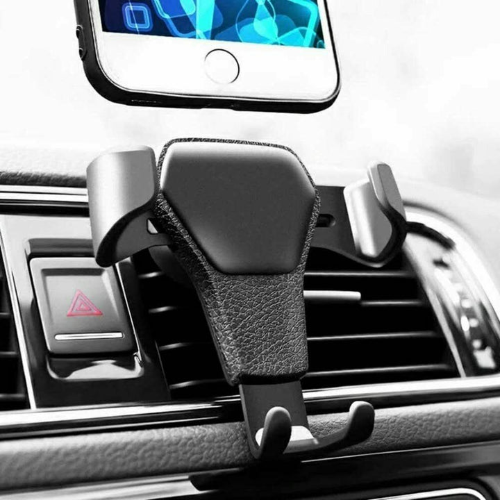 One-Touch Gravity Car Phone Holder for safe and easy phone mounting