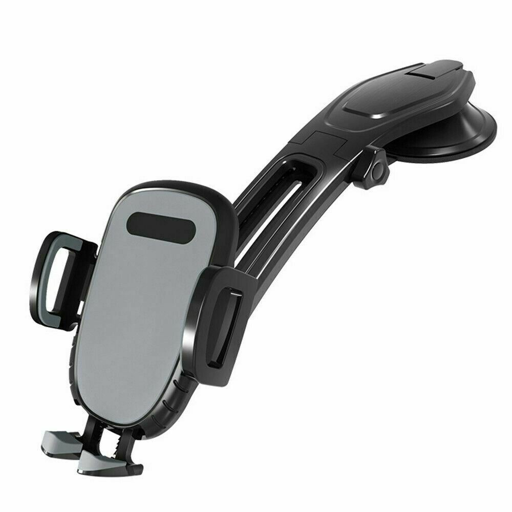 Universal Car Phone Mount with One-Touch Lock for Dashboard & Windshield